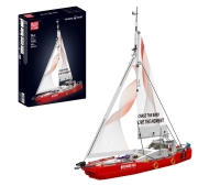 Mould King Modern Sailboat 10190 Zestaw klocków z 767 elementów