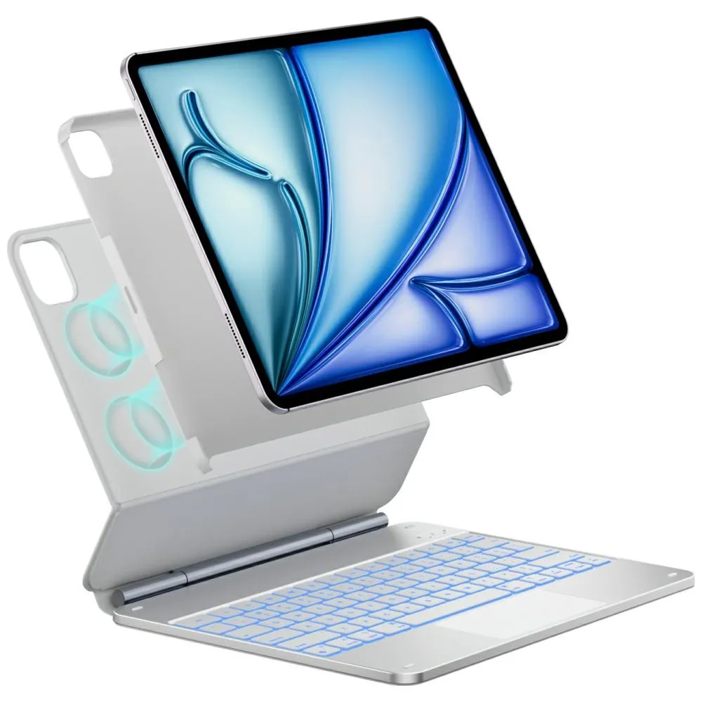 Etui na tablet Typecase Edge z klawiaturą do iPad Air 13" M2 2024/M3 2025/M4 2026 Biały