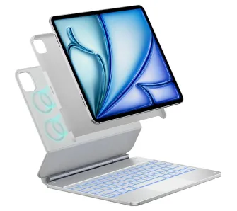 Etui na tablet Typecase Edge z klawiaturą do iPad Air 13" M2 2024/M3 2025/M4 2026 Biały