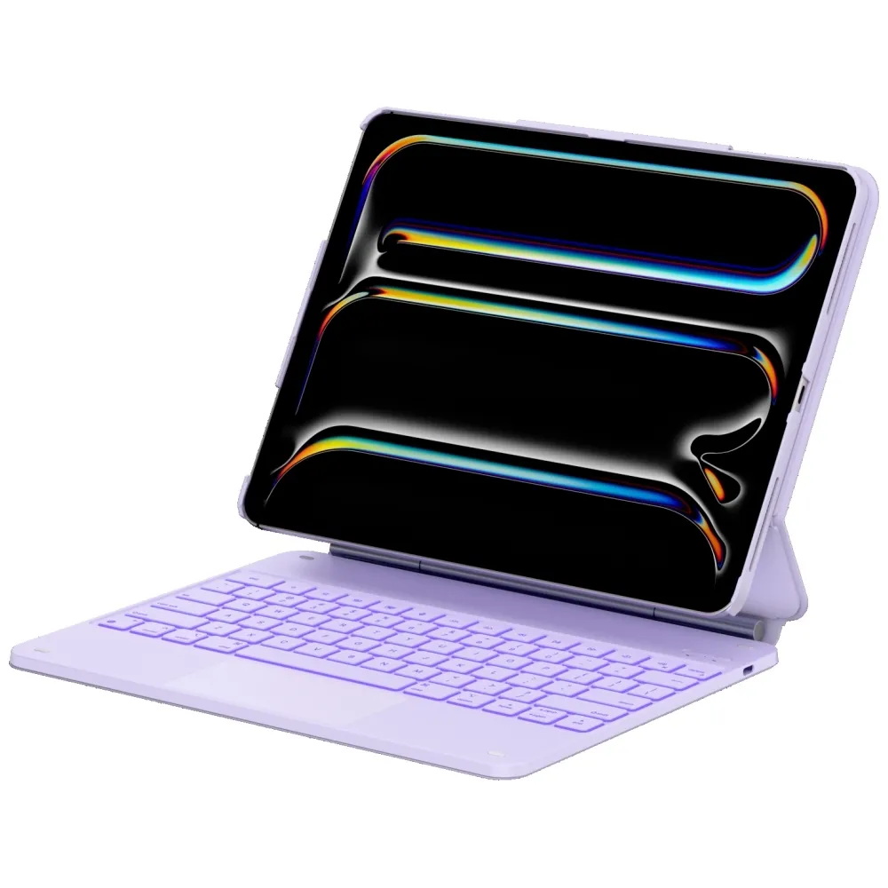 Typecase Edge z klawiaturą do iPad Air 13" M2 2024/M3 2025/M4 2026 Jasnofioletowy