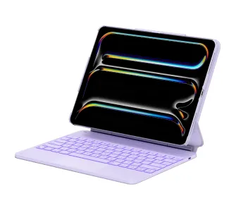 Etui na tablet Typecase Edge z klawiaturą do iPad Air 13" M2 2024/M3 2025/M4 2026 Jasnofioletowy