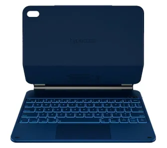 Etui na tablet Typecase Edge z klawiaturą do iPad 11" (A16) 2025 / iPad 10.9" 2022 Błękitny pacyfik