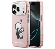 Karl Lagerfeld Karl & Choupette Back MagSafe do iPhone 17 Pro Różowy