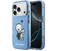 Karl Lagerfeld Karl & Choupette Back MagSafe do iPhone 17 Pro Max Niebieski