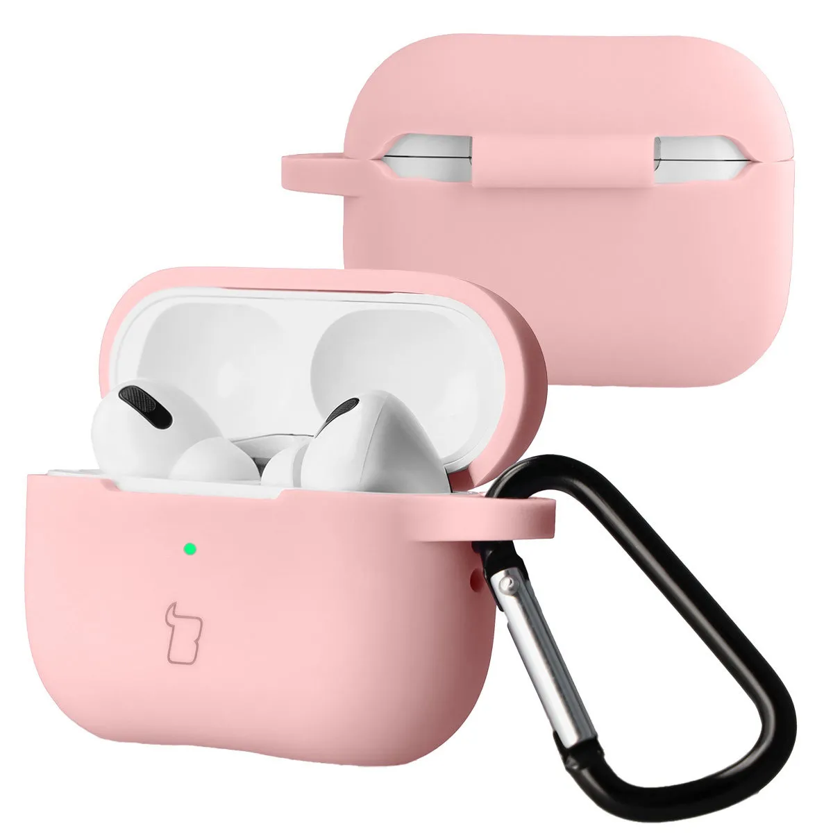 Etui na słuchawki Bizon Case Headphone Silicone do AirPods Pro 2 Jasnoróżowy