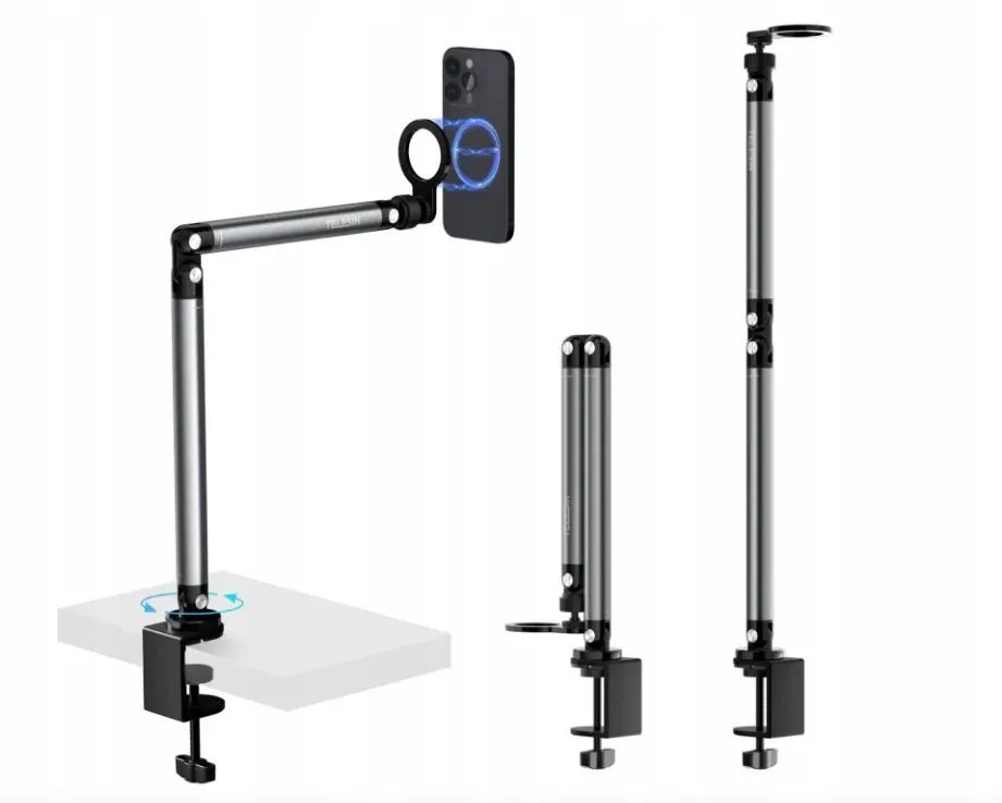 Uchwyt imadło Telesin P3-DS-02 Czarny