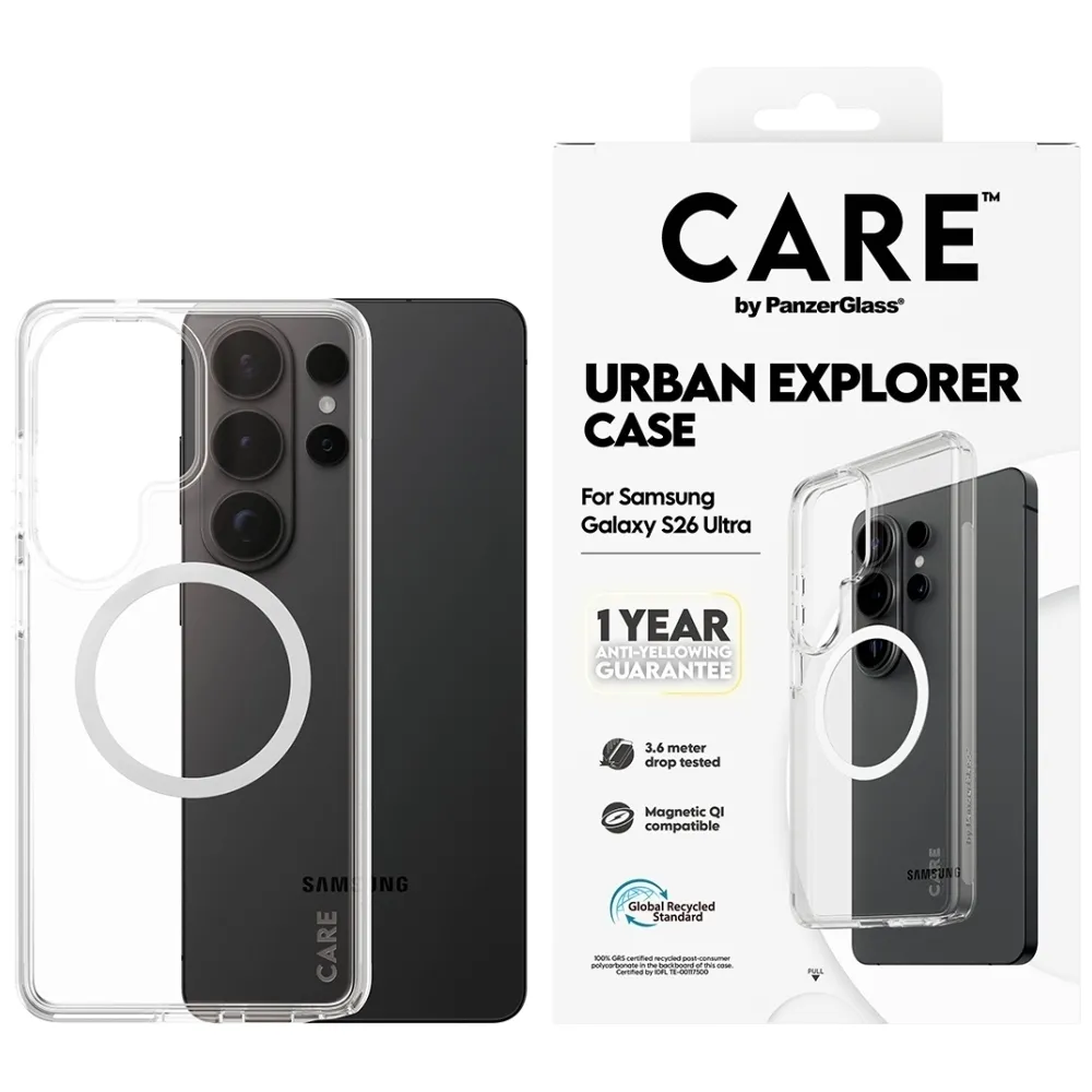 Etui PanzerGlass Urban Explorer Qi do Galaxy S26 Ultra Przezroczysty