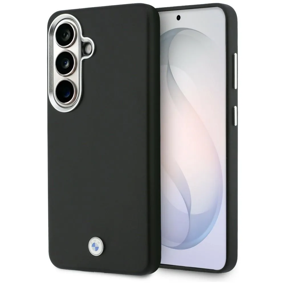 Etui BMW Sign Metal Logo MagSafe do Galaxy S26 Czarny