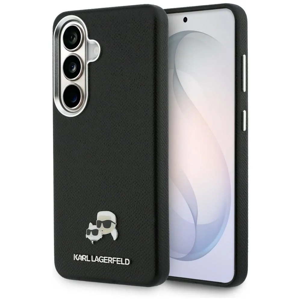 Etui Karl Lagerfeld Saffiano KC Metal Logo MagSafe do Galaxy S26 Czarny