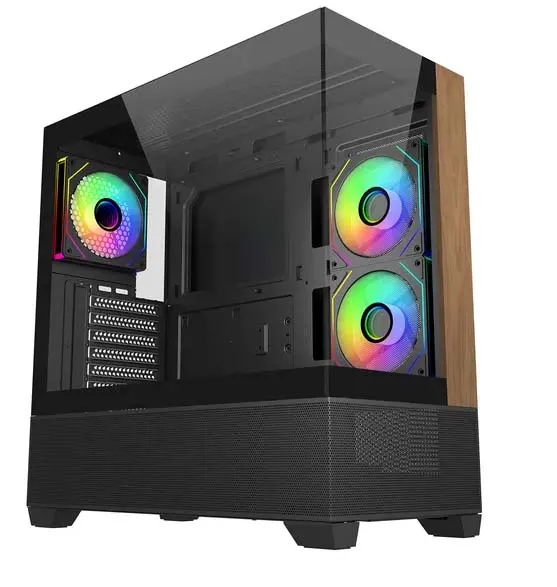 Obudowa Cooler Master Elite 690 Wood Czarno-brązowy