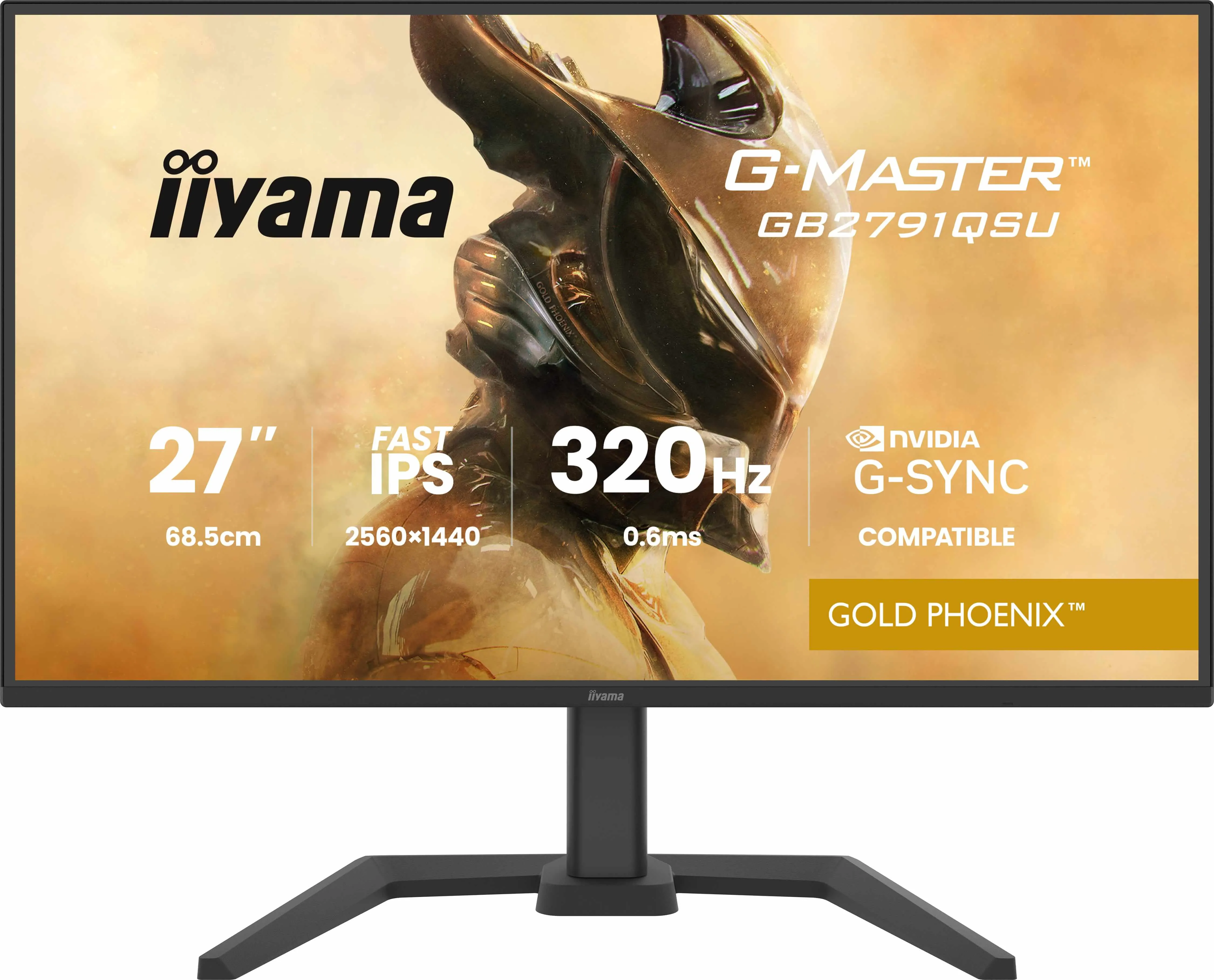 Monitor iiyama G-Master Gold Phoenix GB2791QSU-B1 27" 2K Fast IPS 320Hz 0,6ms MPRT Gamingowy