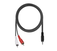 Vivanco VVAXJAC2RCA15MMK jack 3,5 mm - 2x RCA 1,5m Czarny