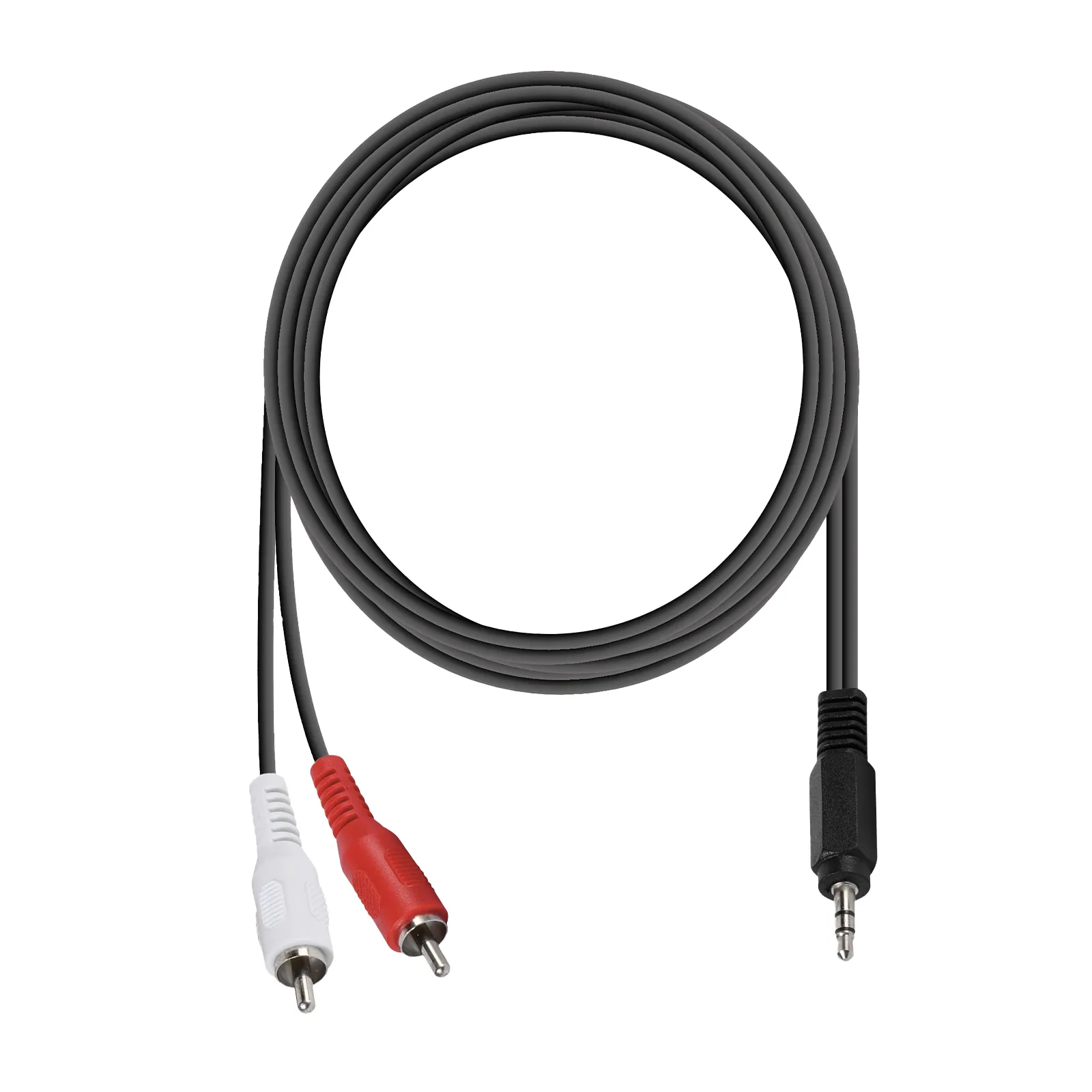 Kabel  audio Vivanco VVAXJAC2RCA15MMK jack 3,5 mm - 2x RCA 1,5m Czarny