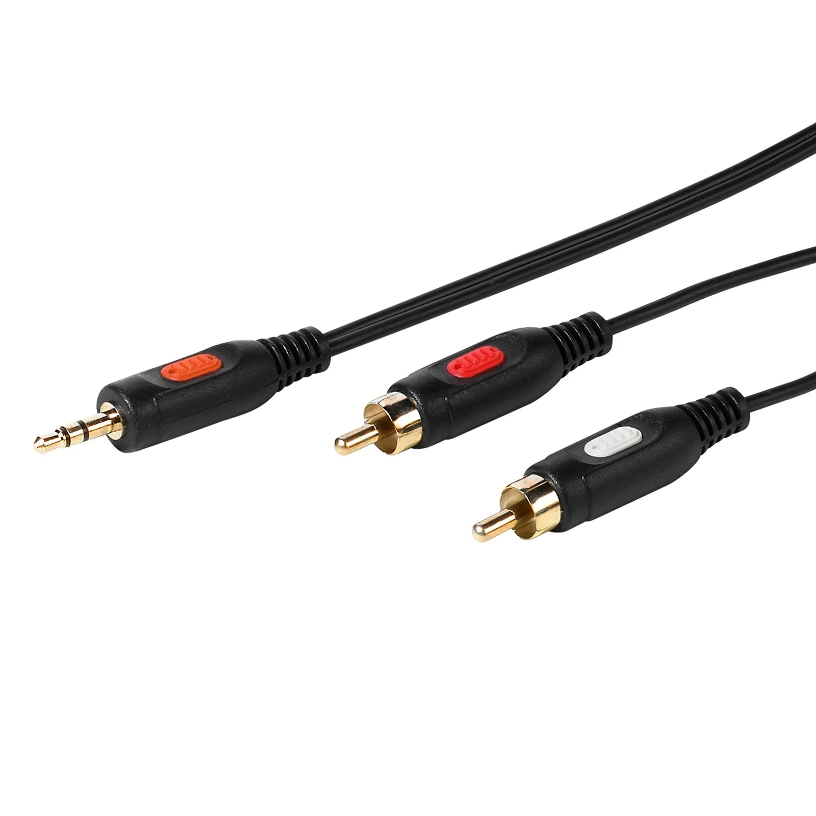 Kabel audio Vivanco 46029 jack 3,5 mm - 2x RCA 1,5m Czarny