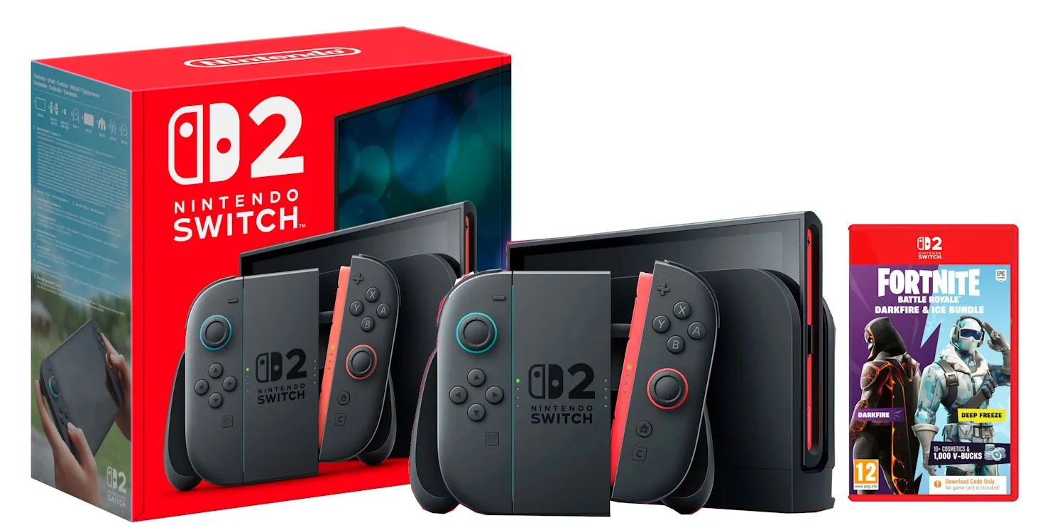 Konsola Nintendo Switch 2 Joy-Con Czarny + Fortnite Darkfire & Ice Bundle Dodatek do gry