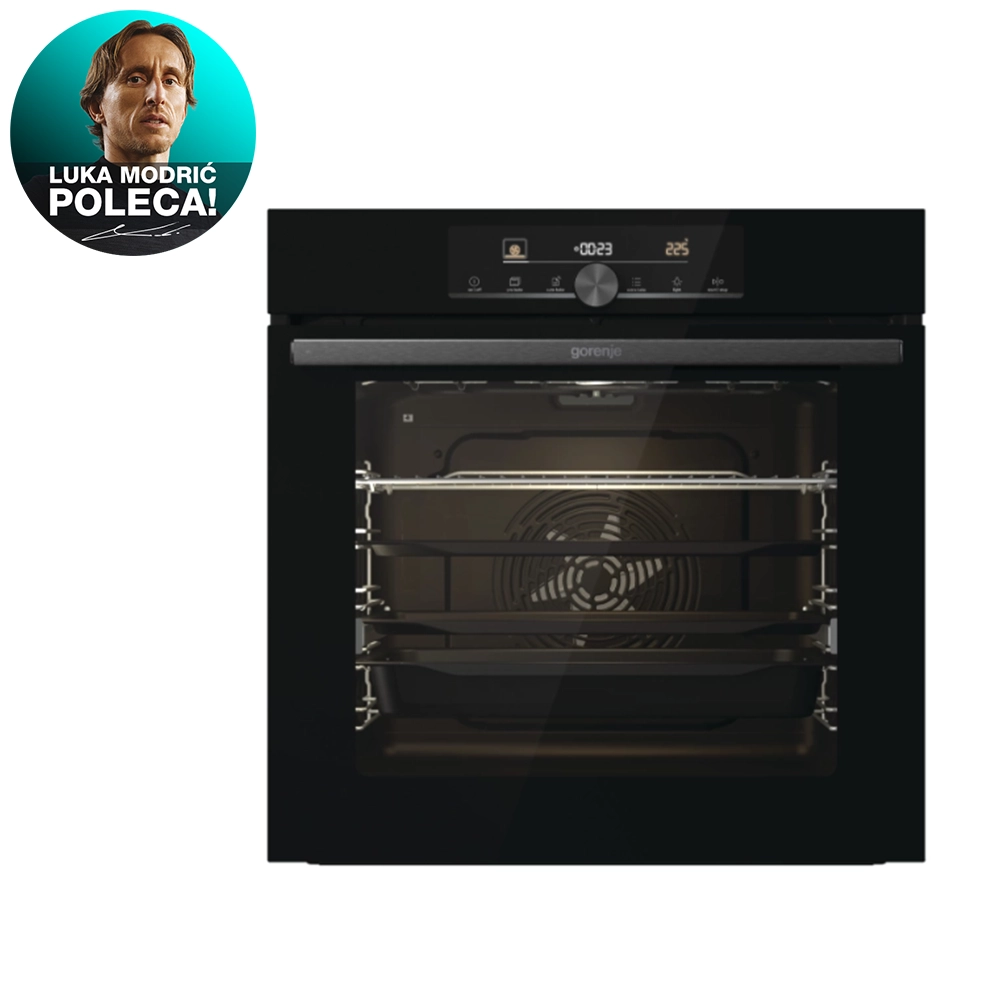 Piekarnik elektryczny Gorenje G600 BPS6747A06BG Pizza 300C Termoobieg Termosonda AirFry Czarny