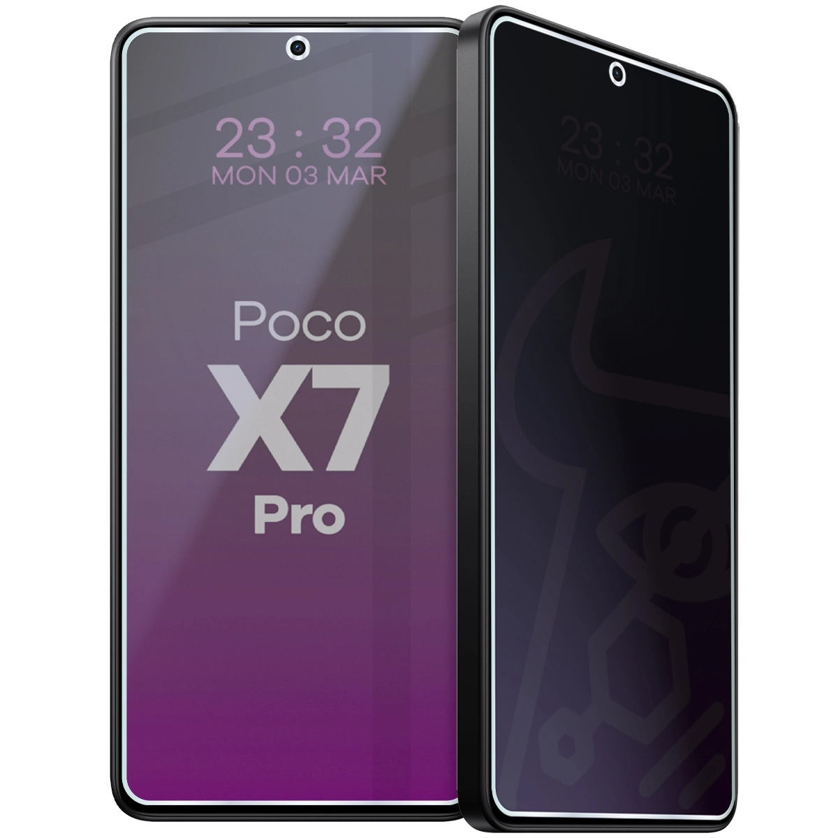 Szkło hybrydowe Bizon prywatyzujące Glass Mule Shadow do Xiaomi POCO X7 Pro