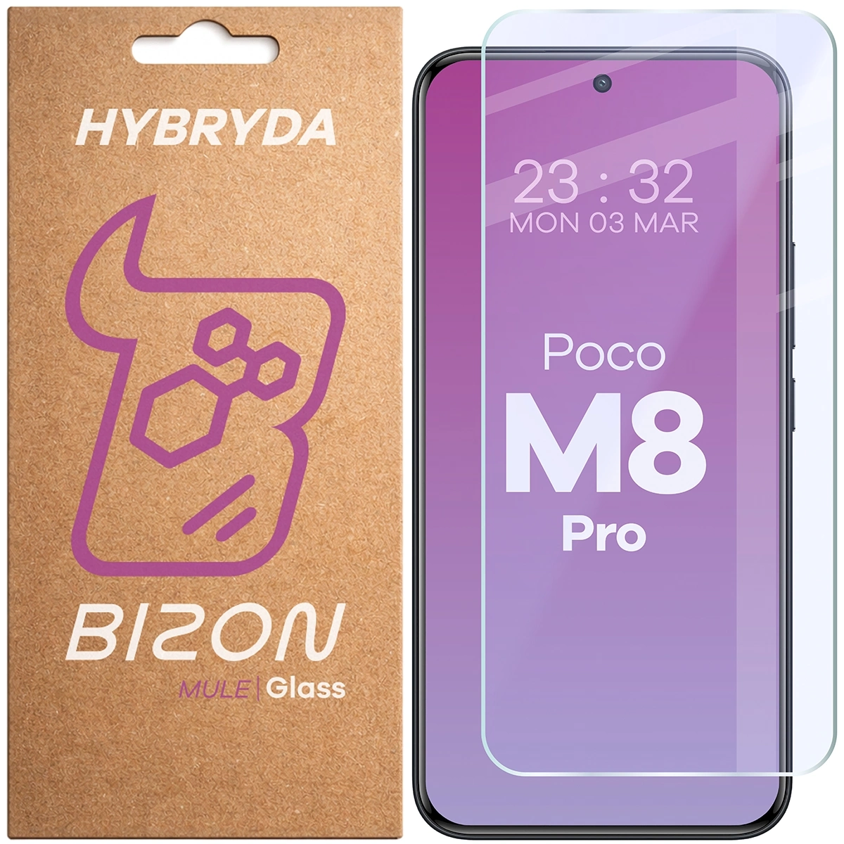 Szkło hybrydowe Bizon elastyczne Glass Mule do Xiaomi POCO M8 Pro 5G