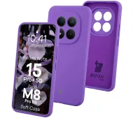 Bizon Soft do Xiaomi Redmi Note 15 Pro Plus 5G / POCO M8 Pro 5G Fioletowy