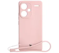 Bizon Silicone Sq do Xiaomi Redmi Note 13 Pro Plus 5G Jasnoróżowy