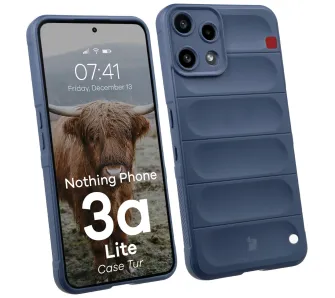 Etui Bizon Tur do Nothing Phone 3a Lite Granatowy