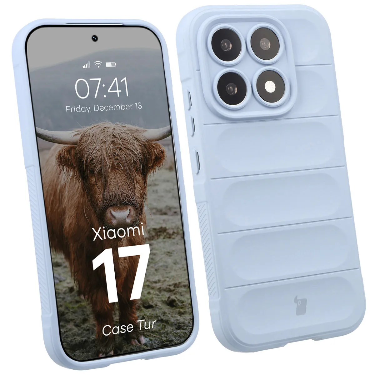 Etui Bizon Tur do Xiaomi 17 Jasnoniebieski