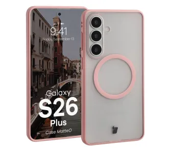 Etui Bizon MatteO do Galaxy S26 Plus Jasnoróżowy