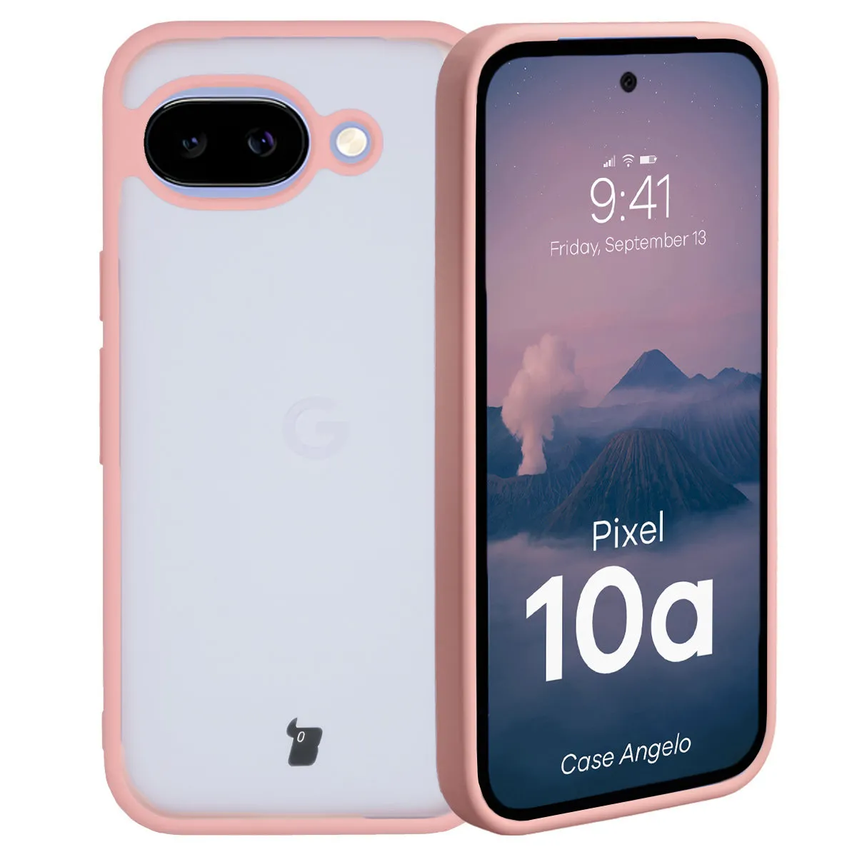 Etui Bizon Angelo do Google Pixel 10a Jasnoróżowy