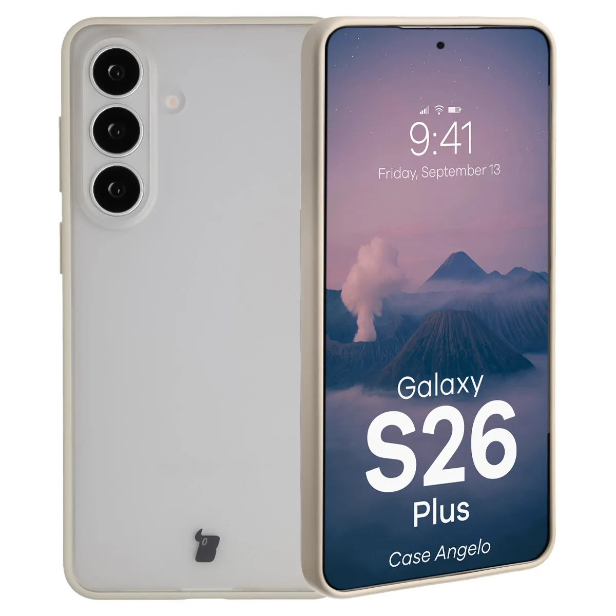 Etui Bizon Angelo do Galaxy S26 Plus Beżowy