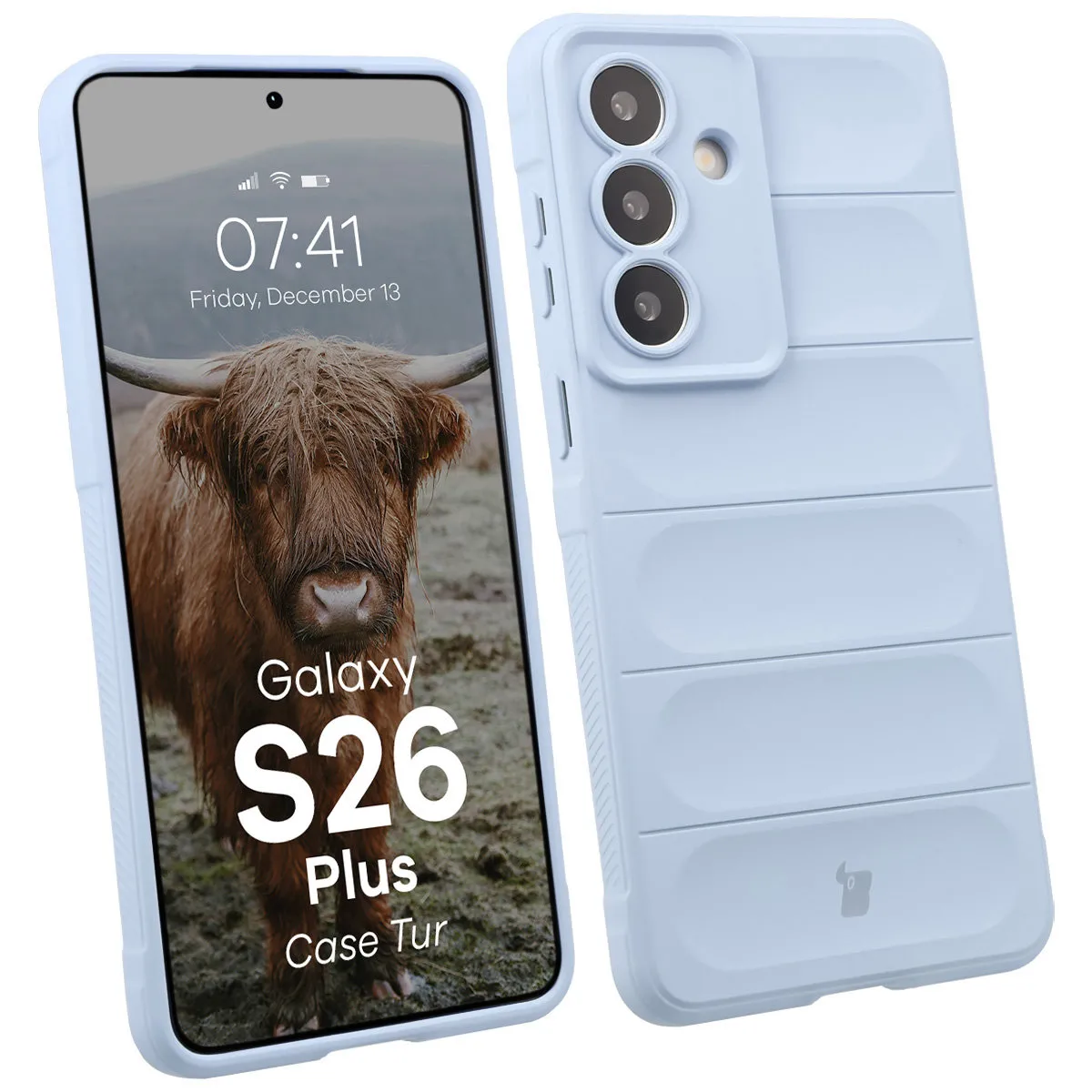 Etui Bizon Tur do Galaxy S26 Plus Jasnoniebieski