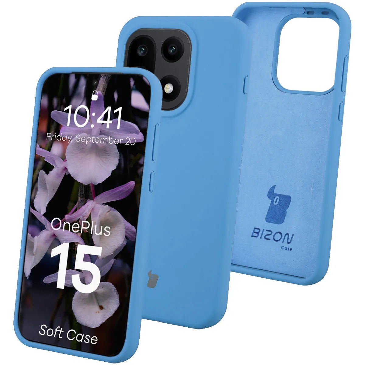 Etui Bizon Soft do OnePlus 15 Niebieski