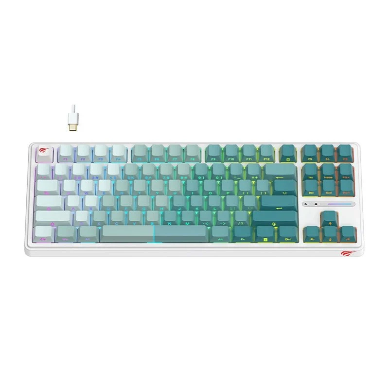 Klawiatura mechaniczna Havit KB901L Biało-Zielony