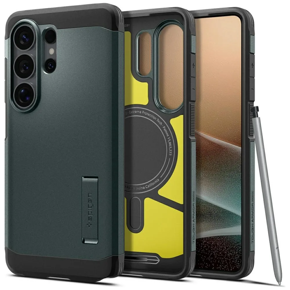 Etui Spigen Tough Armor Mag do Galaxy S26 Ultra Zielony
