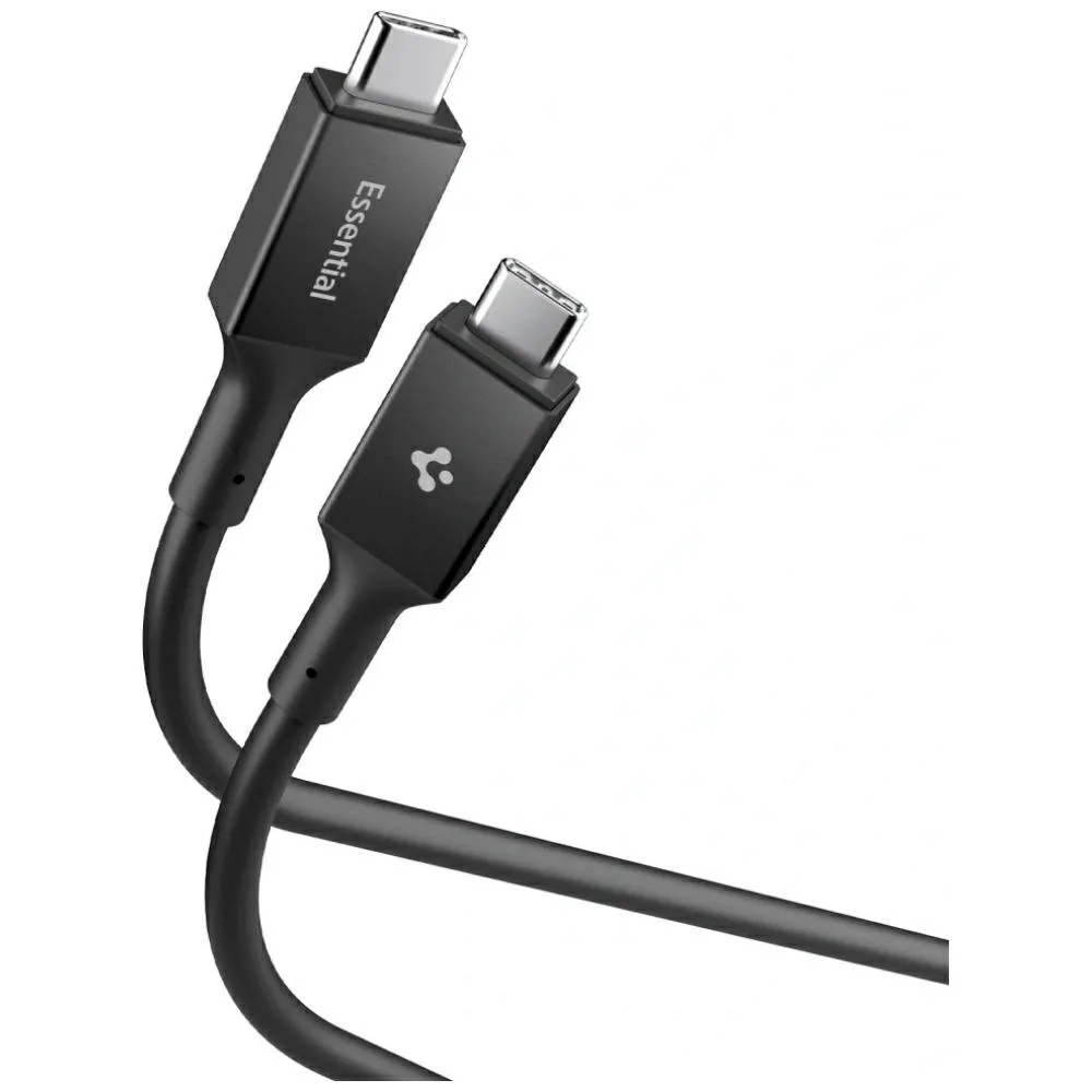 Kabel Spigen EB10020CC Essential USB-C do USB-C 100W 2m Czarny