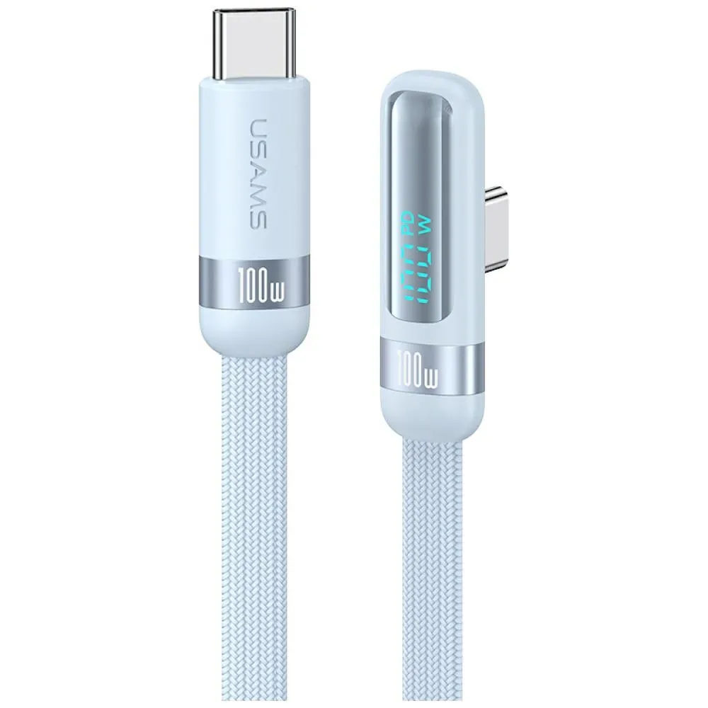 Kabel USAMS US-SJ653 PD USB-C do USB-C 100W 1,2m Niebieski