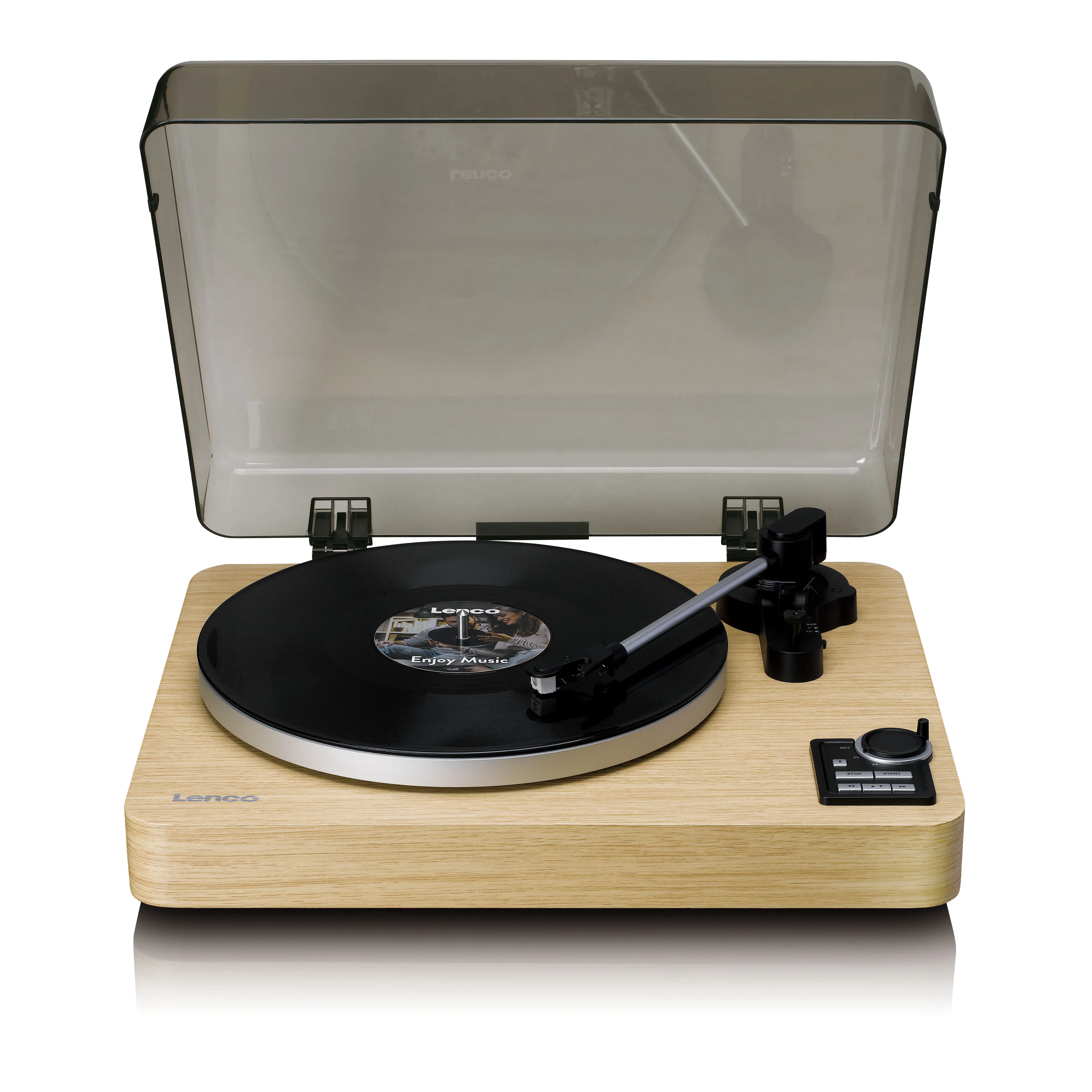 Gramofon Lenco LBTA-166SI Automatyczny Napęd paskowy Przedwzmacniacz Bluetooth Brązowy