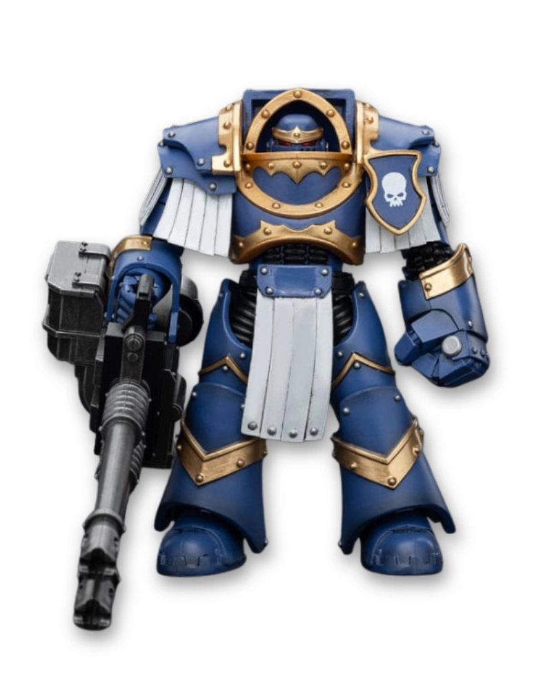 Figurka Joy Toy Warhammer The Horus Heresy Ultramarines Cataphractii Terminator z działem Reaper Autocannon