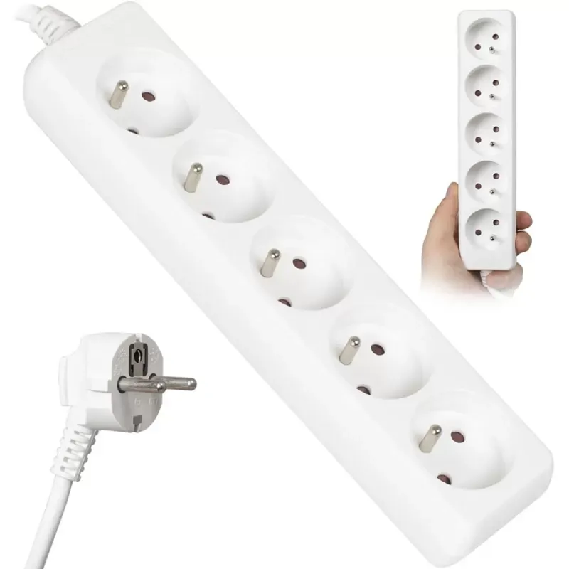 Przedłużacz Vayox VA0308-3 5 gniazd 3m Biały