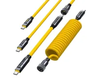 AOHI Zestaw The Future Pro Creative 8in1 USB-C do USB-C 240W Żółty