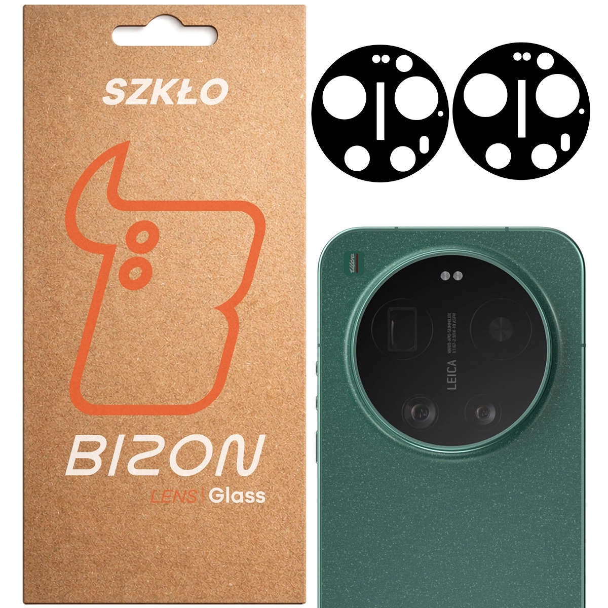 Szkło ochronne Bizon na aparat Glass Silk Lens do Xiaomi 17 Ultra 2 sztuki