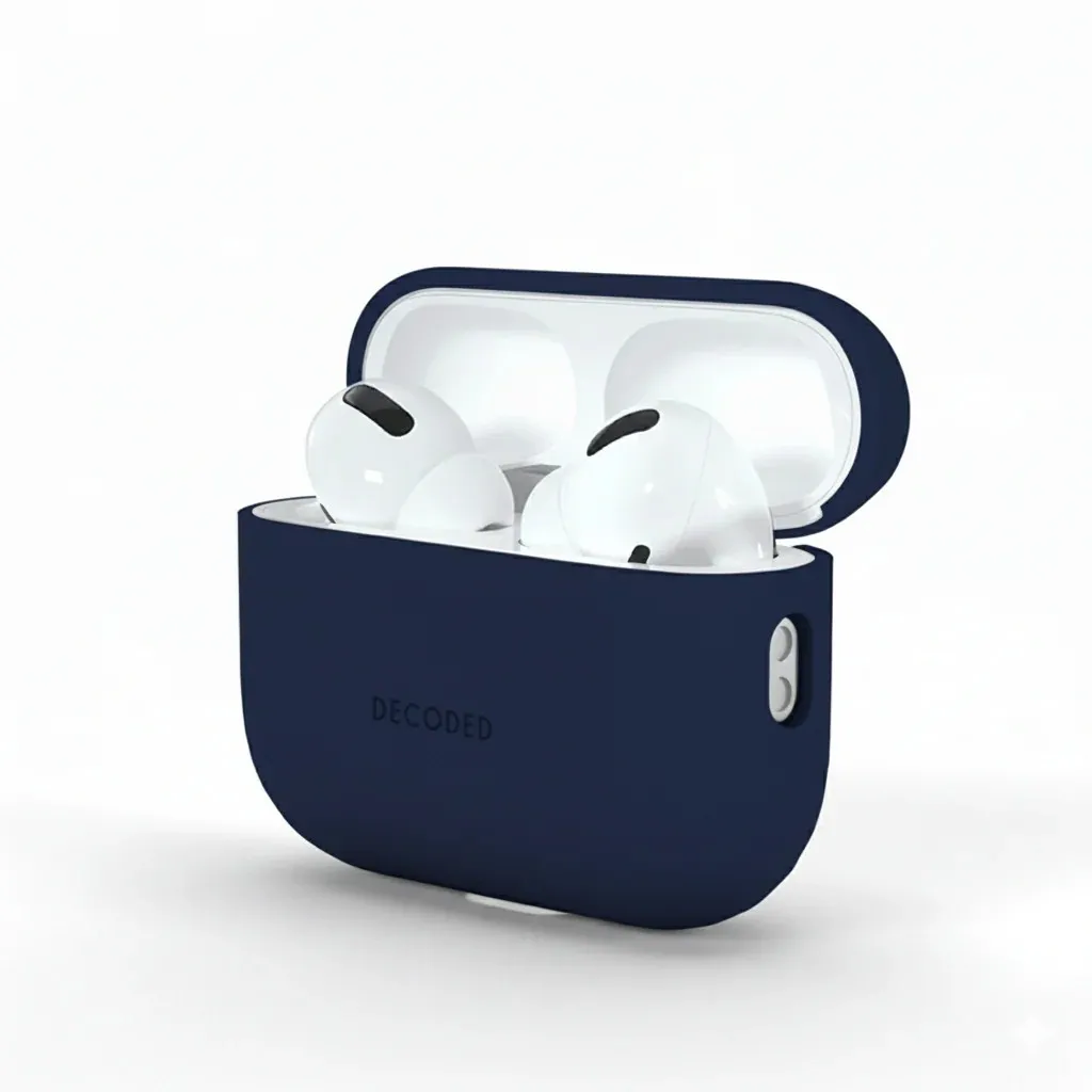 Etui na słuchawki Decoded Silicone Aircase do AirPods Pro 3 Navy