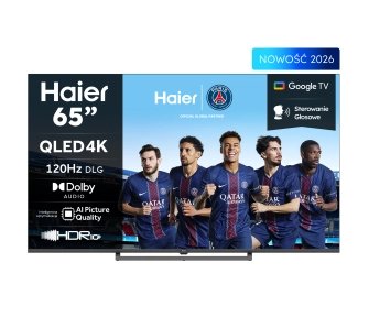 Telewizor Haier H65S80GUX 65" QLED 4K Google TV Funkcje AI Dolby Vision Dolby Audio HDMI 2.1 DVB-T2