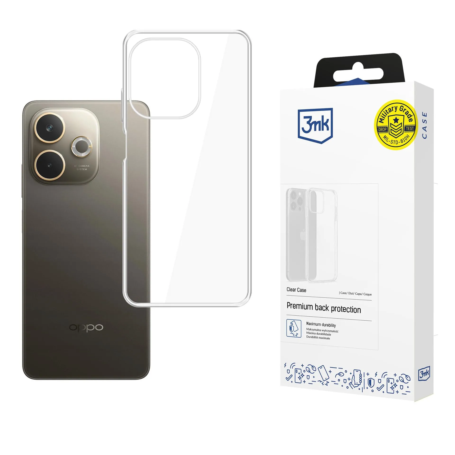 Etui 3mk Clear Case do Oppo A5 Pro 5G Przezroczysty