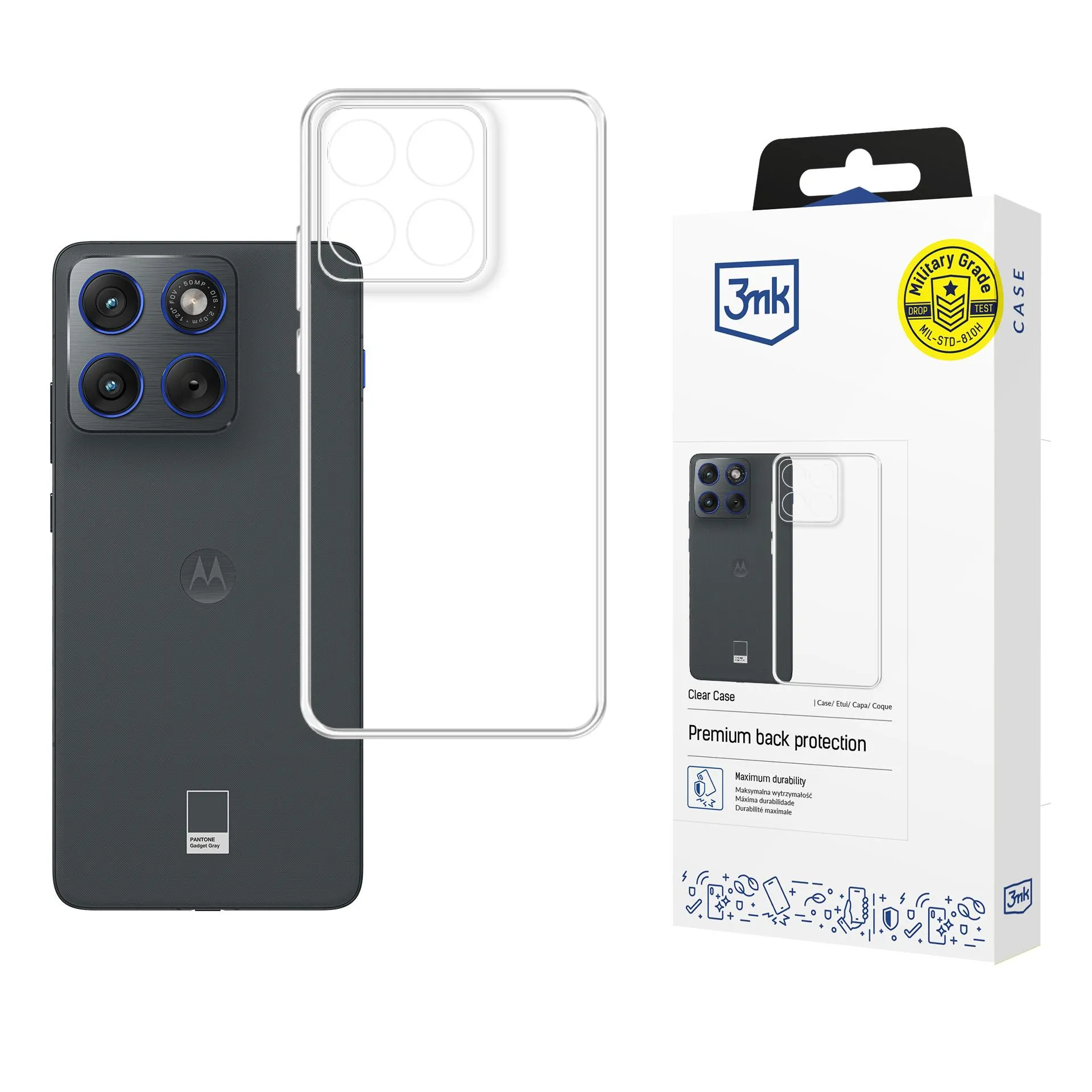 Etui 3mk Clear Case do Motorola Edge 70 Przezroczysty