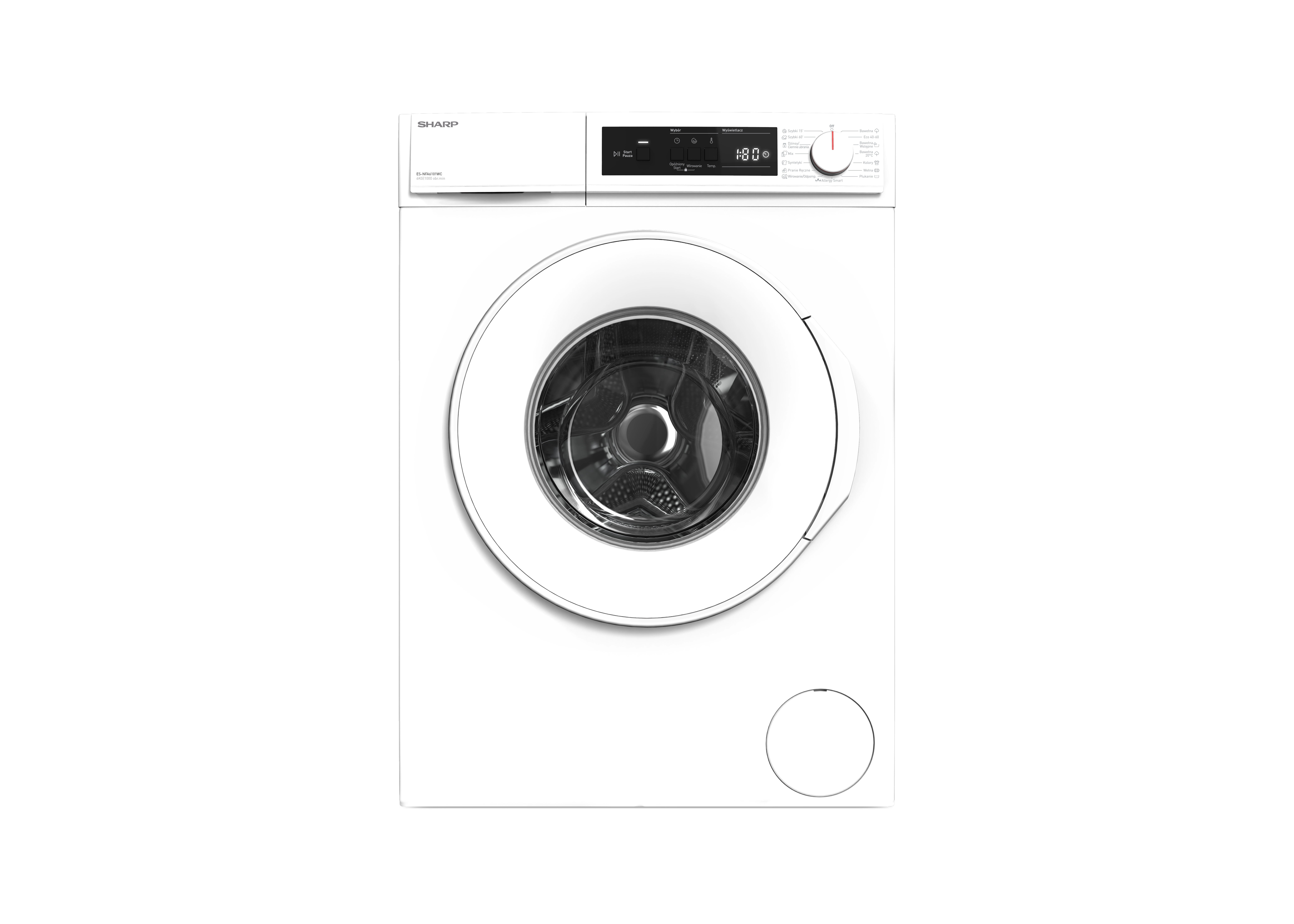 Pralka Sharp ES-NFA6101WC-PL 6kg 1000obr/min