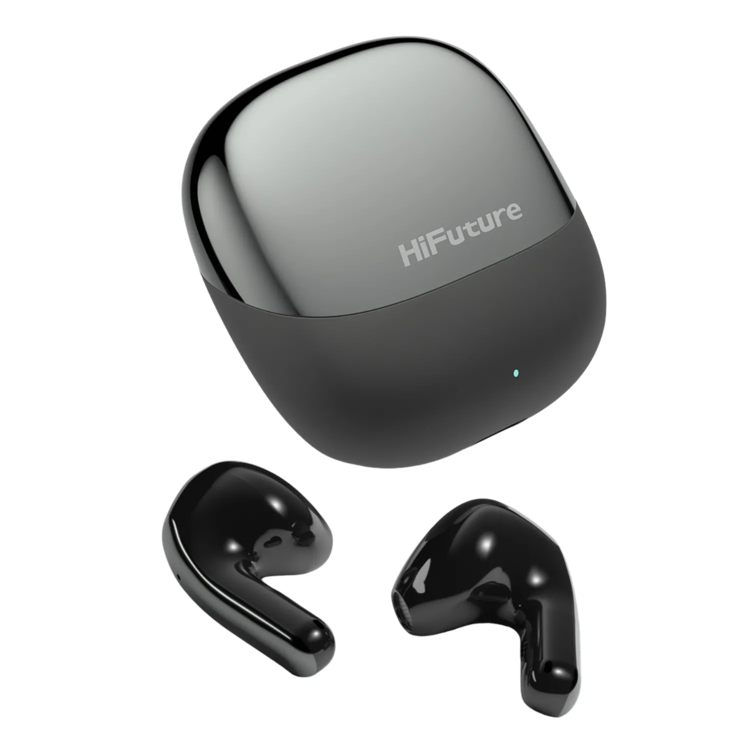 HiFuture ChromeBuds Douszne z system 4 mikrofonów + ENC Bluetooth 5.4 Czarny