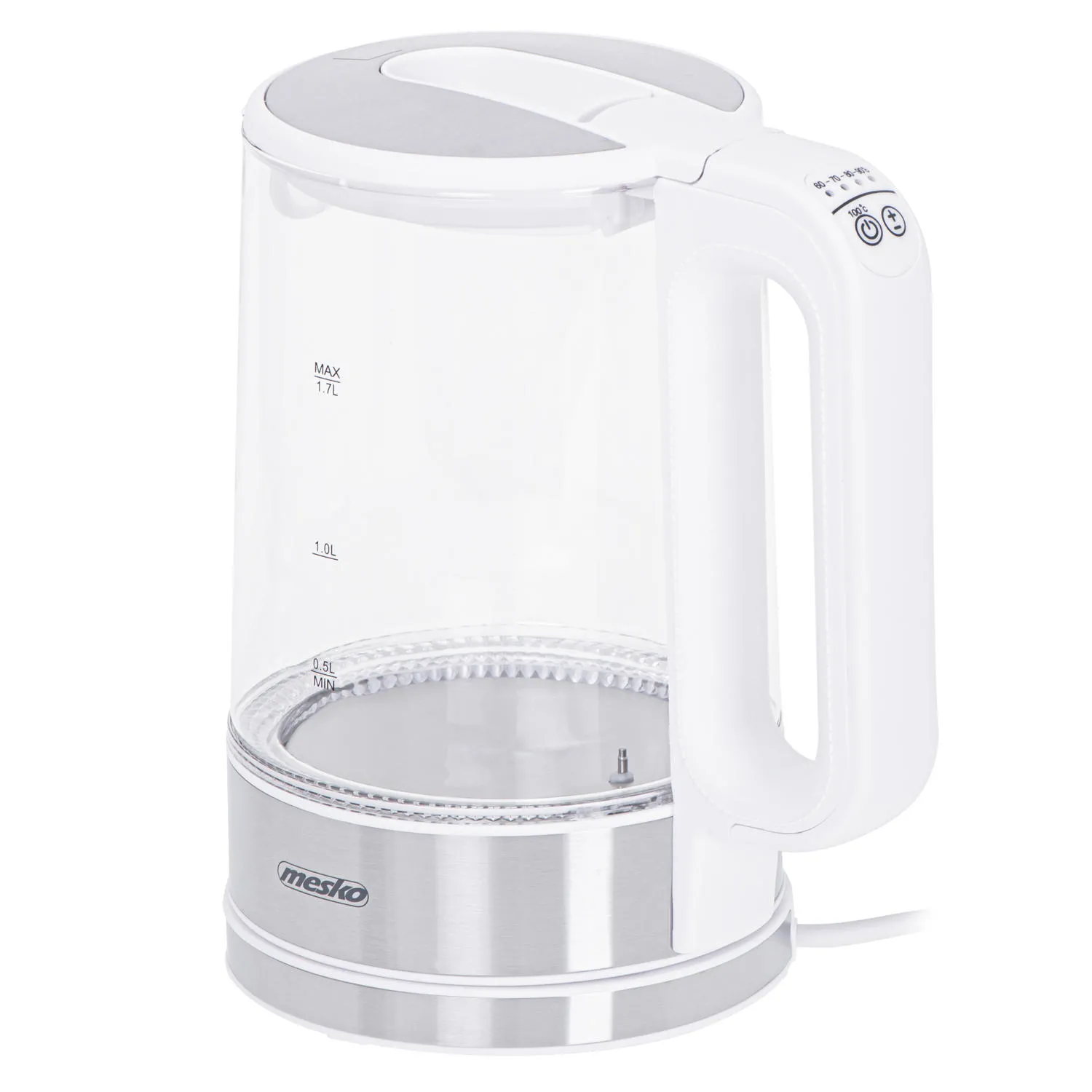 Czajnik Mesko MS 1301 1,7l 2200W Regulacja temperatury Biały