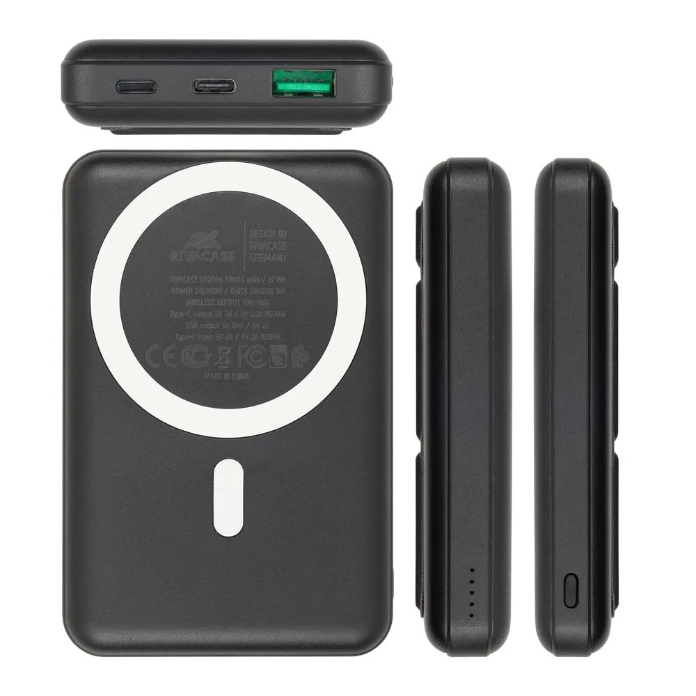 фото Внешний аккумулятор (пауэрбанк) Rivacase VA2604 10000mAh 20W Black 3