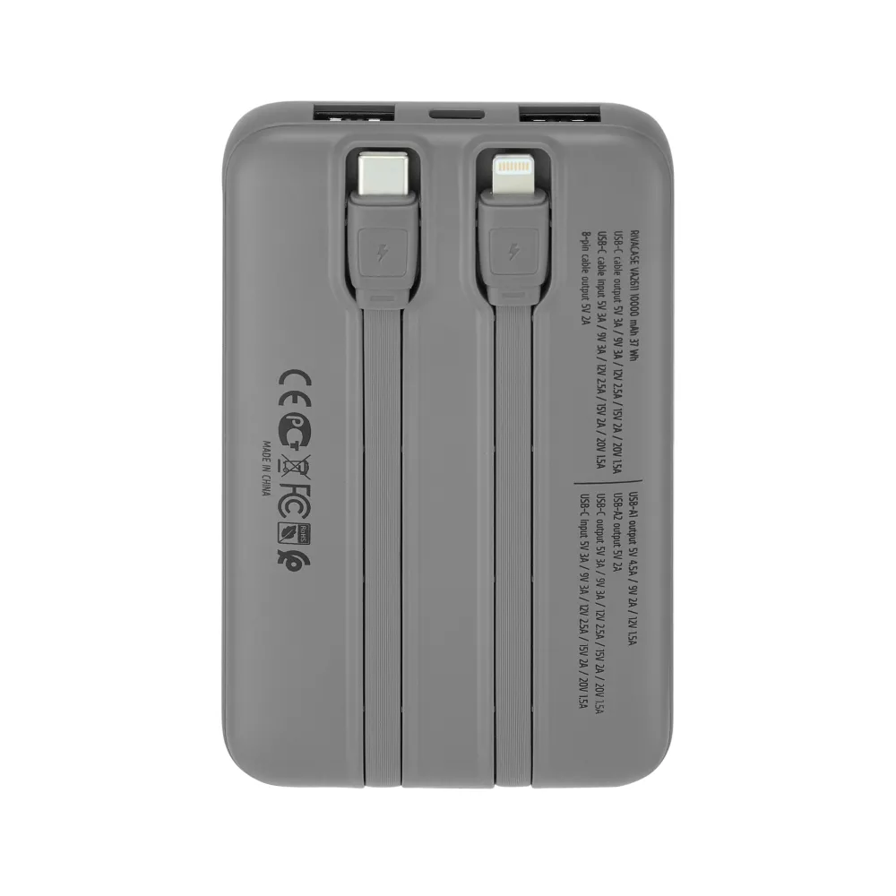 фото Внешний аккумулятор (павербанк) Rivacase VA2611 10000mAh 30W Grey 2