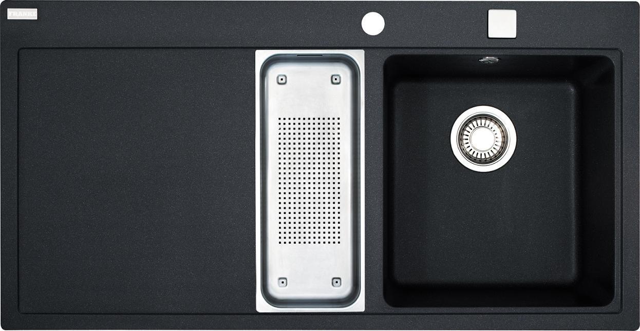 Zlewozmywak Franke Mythos MTG 651-100 (grafitowy) komora z prawej strony